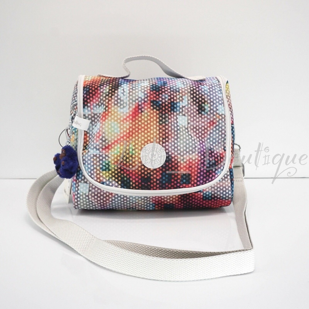 Kipling Kichirou Insulated Lunch Bag AC7256 Polyester Radiant Zoom Multi $54 NWT